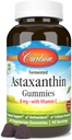 Carlson - Astaxanthine Gummies, met vitamine C, Immune Support, Antioxidant, Heart Health, Non-GMO, Cherry Flavor, 90 Vegetarische Gummies