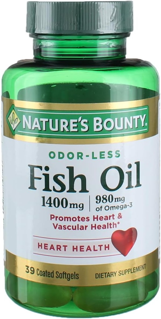 Nature's Bounty Fish Oil, 39 Count (pakket van 4)