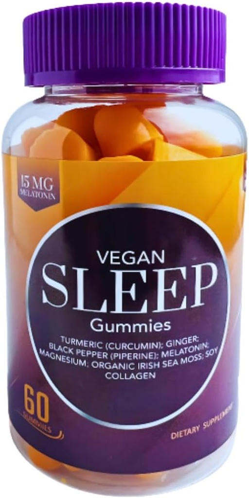 Veganistische Sleep Gummies voor volwassenen 