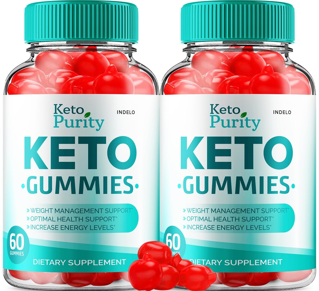 (2 Pack) Keto Purity ACV Gummies Advanced Loss - Purity Keto Plus ACV Gummies Apple Cider Vinegar KetoPurity ACV Weight Management Gummies, Keto Purity Reviews Vitamine B12 Keto+ACV (120 Gummies)