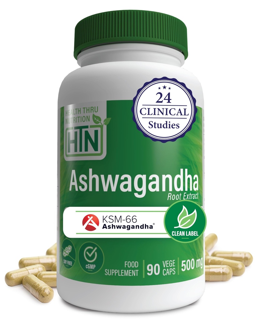 Santé Thru Nutrition Ashwagandha 500mg KSM.66® 90 Capsules.