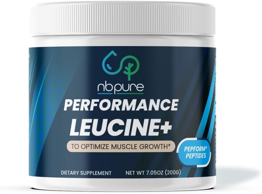 nbpure Performance Leucine+: PepFormTM Leucine Peptides – Acid Amino essentiel après l'entraînement pour la construction et la récupération musculaires + réduction du gaspillage musculaire