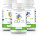 Ben's Natural Health Diepe Slaap Ondersteuning Supplement, Melatonine, Valeriaan, Kamille en Lavendel, 30 Capsules, 3 Pack