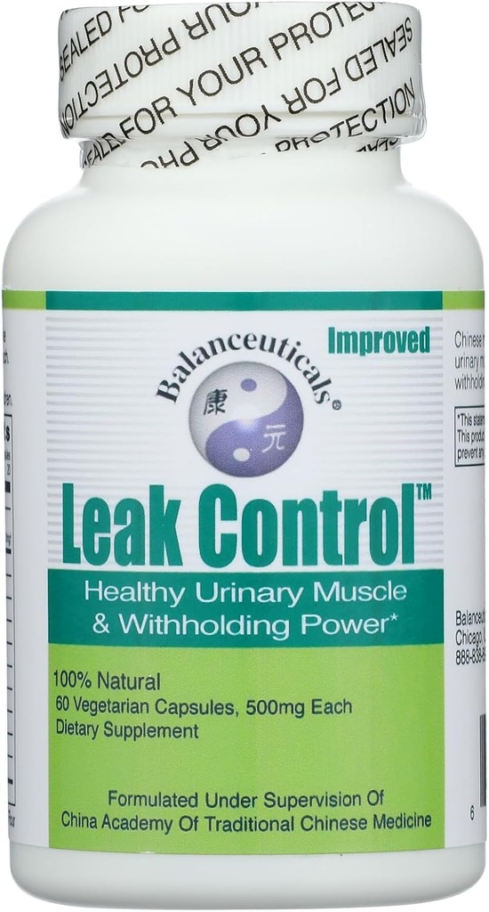 Leak Control Dietary Supplement Capsules, 500 mg, 60-Count Bottle