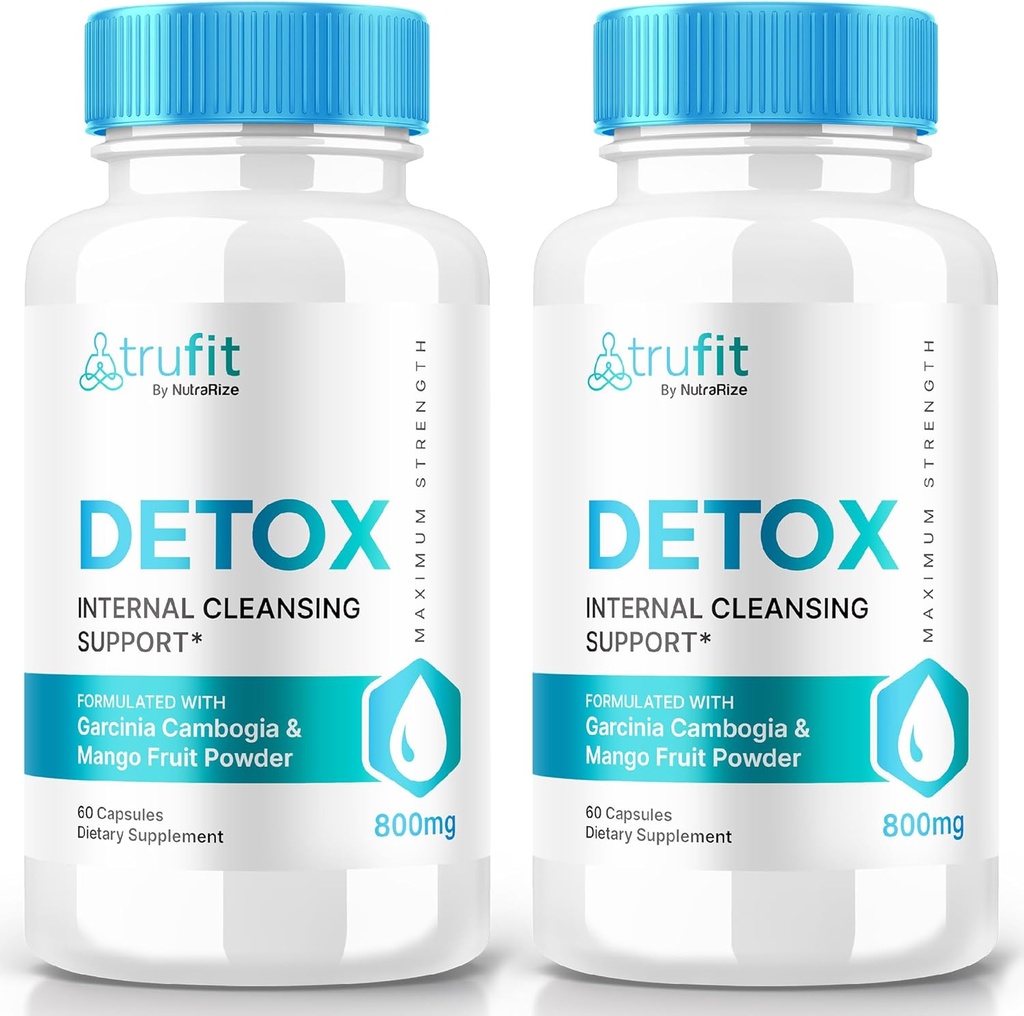 (2 Pack) TRUFlT Pilules de désintoxication, TRUFlT Capsules de kéto - Formule avancée pour soutenir le nettoyage interne, TRU-FlT supplément de vinaigre de cidre, vitamines de céto, TRUFlT Kéto Nutrition, TRU FlT poudre (120 Capsules)