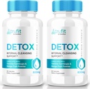 (2 verpakkingen) TRUFIT Detox Pillen, TRUFIT Keto Capsules - Geavanceerde formule ter ondersteuning van interne reiniging, TRU-FIT Keto ACV Supplement, Keto Vitaminen, TRUFIT Keto Nutrition, TRU FIT Powder (120 capsules)