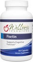 Wellness Resources Fisetin - Novusetin Fisetin Supplement for Longevity, Memory, Focus, Brain Health - Senolytische en Situin Activator - Glutenvrije, Non-GMO, Vegan (100 mg, 90 capsules)