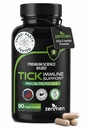 Supplément de support Zenmen Tick Immune - Formule améliorée - Knotweed japonais, Cat's Claw, Skullcap chinois, Cryptolepis Sanguinolenta, Sweet Wormwood - 90 Capsules Vegan, fabriquées aux États-Unis