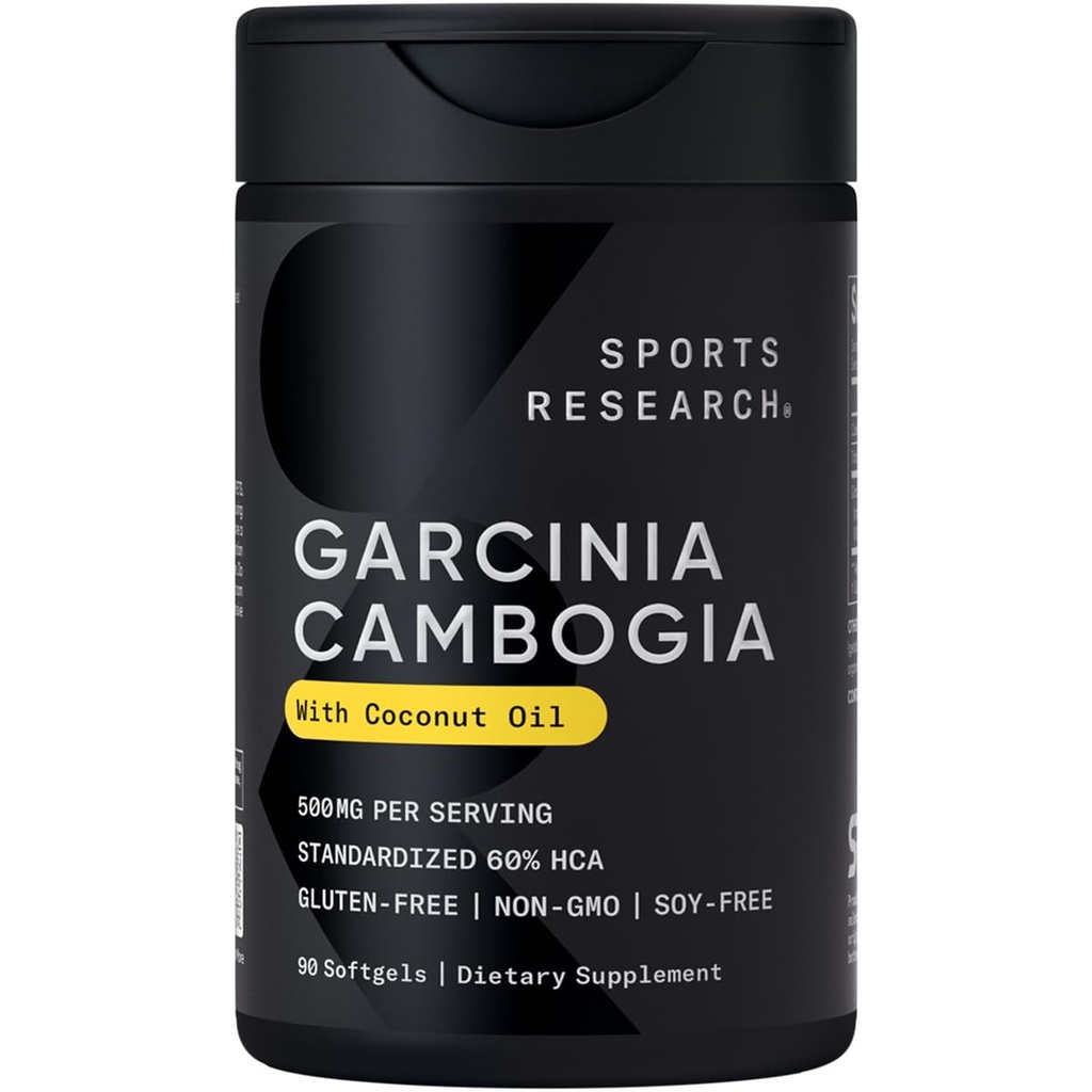 Sportonderzoek Garcinia Cambogia Extract (60% HCA) met extra maagdelijke biologische kokosolie 