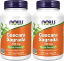 NOW Supplementen, Cascara Sagrada (Rhamnus purshiana)450 mg, 250 Veg Capsules (verpakking van 2)
