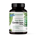 Emerald Labs Fer doux 25mg - Chélalate de bisglycin ferreux - Supplément en fer chélaté qui soutient l'énergie, l'oeil, l'immunité et la santé cardiaque - 120 capsules végétales (120 jours d'approvisionnement)