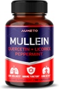 Mullein Supplement - Verbeterde Formule met Quercetin, Licorice voor Lung Detox, Respiratory and Immuun System Support (150 Telling (Pack of 1))