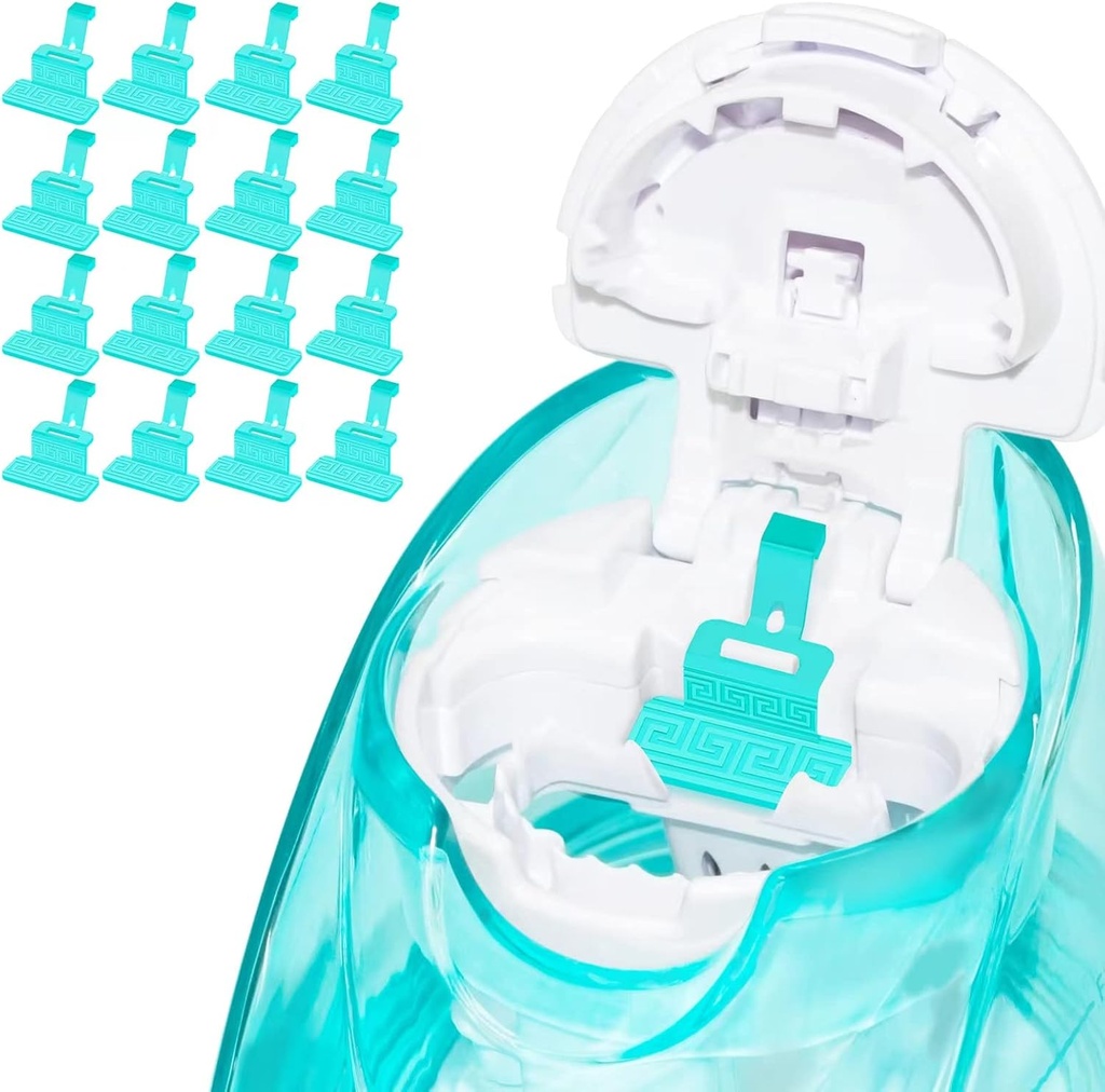 FireAnt Siliconen Saline Pods Refills Accessoires Compatibel met Nasal Care, 16 Pack Herbruikbare Siliconen Zout Pads Refills Vervangingen, Eenvoudige bediening (Light Blue 16 Packs)