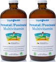 LIQUIDHEALTH Prenatale/Postnatale Multi Vloeibaar Vrouwen Multivitamine met Real Folaat - Pre & Postnatale Vitaminen voor Voor, Tijdens, Na de zwangerschap - Made in USA, Vegan, Sugar-Free, Non-GMO (2 Pack)