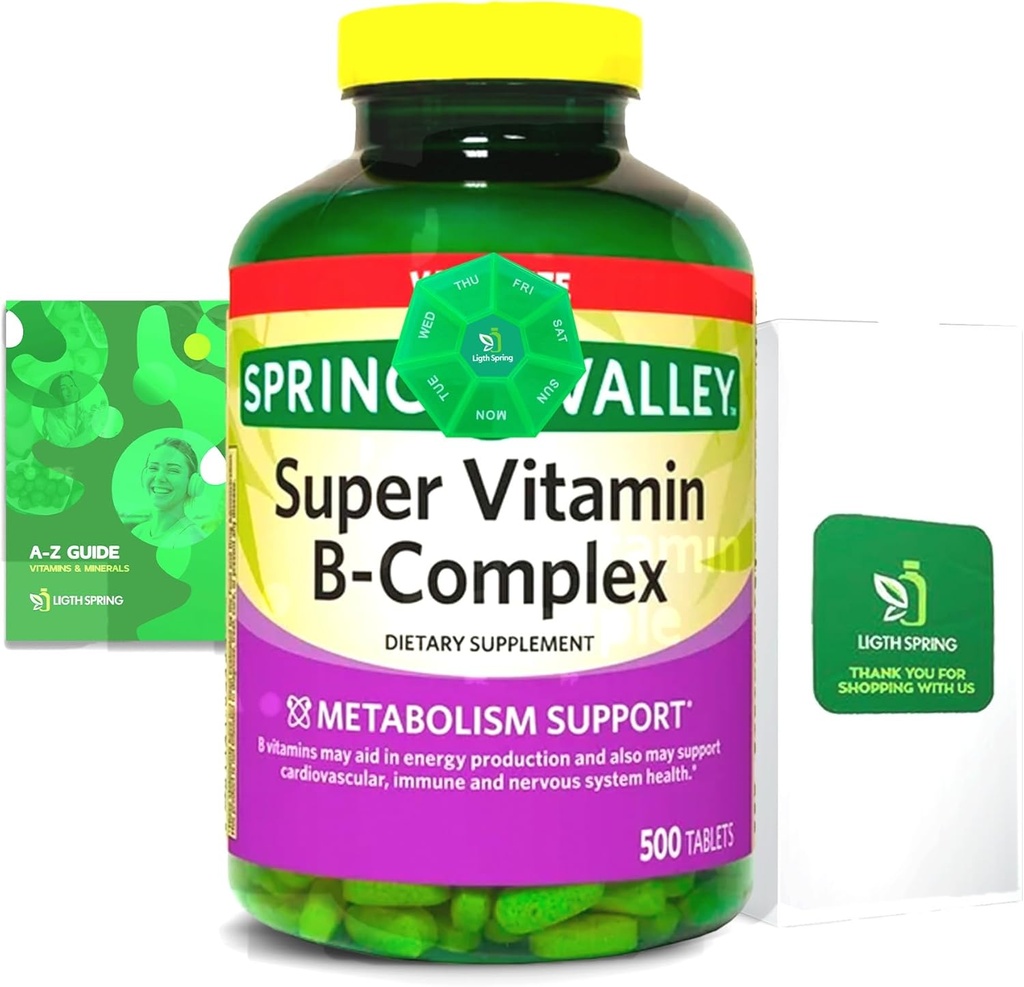 2 Pack- Lichte lente Super B-complex tabletten 