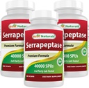 Best Naturals Serrapeptase 40000 SPU's 180 capsules (180 telling (verpakking 3))