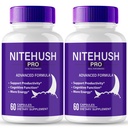 Nite Hush Pro Cerveau Suppléments pour la mémoire et les capsules de focus, NiteHush Formule avancée Crain Health Support - maximum de résistance Nootropics NiteHushPro Toutes les pilules de soutien naturel Avis (2 Pack)