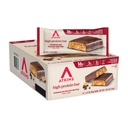 Bar à farine de beurre d'arachide au chocolat Atkins, haute fibre, 16g de protéines, faible teneur en sucre, 3g de glucides nets, faible teneur en glucides, Keto Friendly, 12 Compte