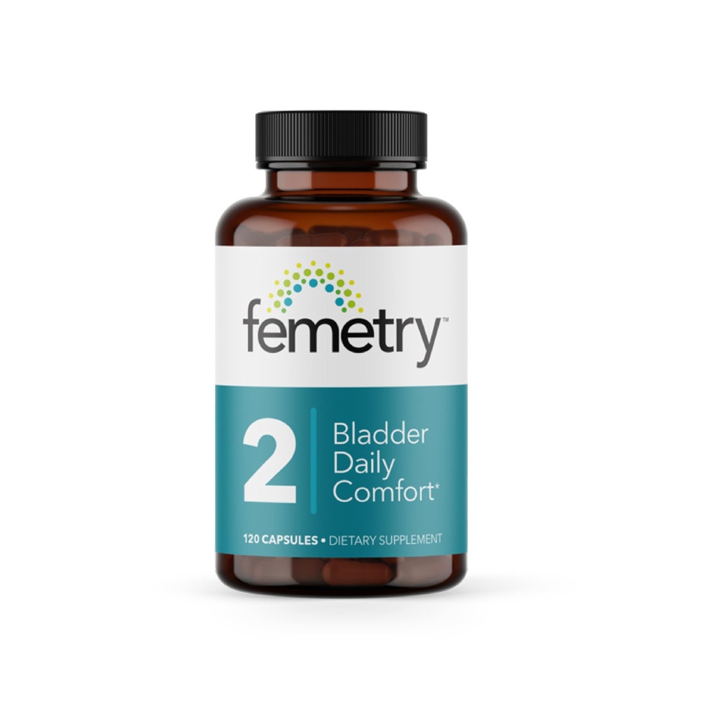 LifeSeasons Femetry Bladder Daily Comfort - Soothes Irritation - Supports Healthy Histamine Response - Promotes Bladder Lining Health - Interstitial Cystitis - 120 Capsules