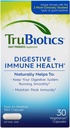 TruBiotics Daily Probiotic, 30 Capsules - Gluten Free, Soy Free Digestive + Immune Health Support Supplement for Men and Women (New Look)