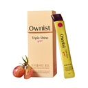 Owist Triple Shine Grape Jelly on-the-Go - Cibles taches foncées et brillance de la peau, contient BelightTM, vitamines B, C - 14 Stick Packs