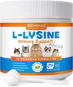 L-Lysine poeder voor katten, Lysine supplement voor katten, ondersteuning immuunsysteem, ademhalingsgezondheid en visuele functie en verlichting van de Allergie, Huisdieren Gezondheid levert multivitaminen, zalm smaak - 4.23 oz / 120 g
