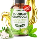 Soursop Liquid Drop 4 Fl oz voor Cell Support & Regeneration, Immune Boost, Relax, Lever en Slaap, Soursop Bitters Liquid, Herbal Goodness, Sugar/Gluten Free, Natuurlijke smaak