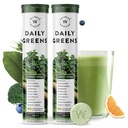 NUTRITION BELLBEING Verts quotidiens, multivitamines alimentaires complètes avec vitamine C, zinc, B6, B12 pour l'immunité et la désintoxication avec 39+ Superaliments et antioxydants certifiés biologiques(15Tabs x 2) (63 g (paquet de 2))