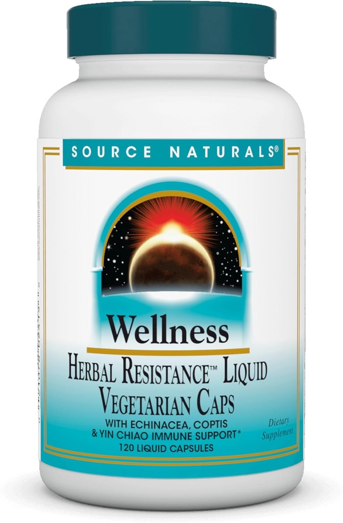 Bron Naturals Wellness Kruidenresistentie - Echinacea, Coptis & Yin Chiao Immune Support* - 120 Capsules