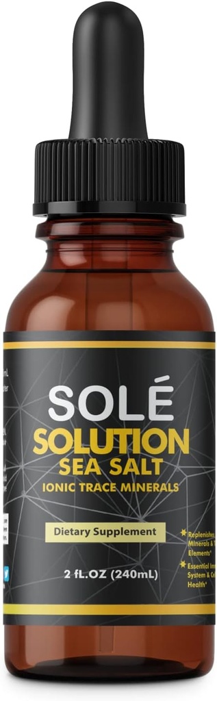 Qei Sole Sea Salt - samengesteld uit natriumchloride, kalium, ijzer, calcium, magnesium, koper, zink en meer. (Big, 8 0z)