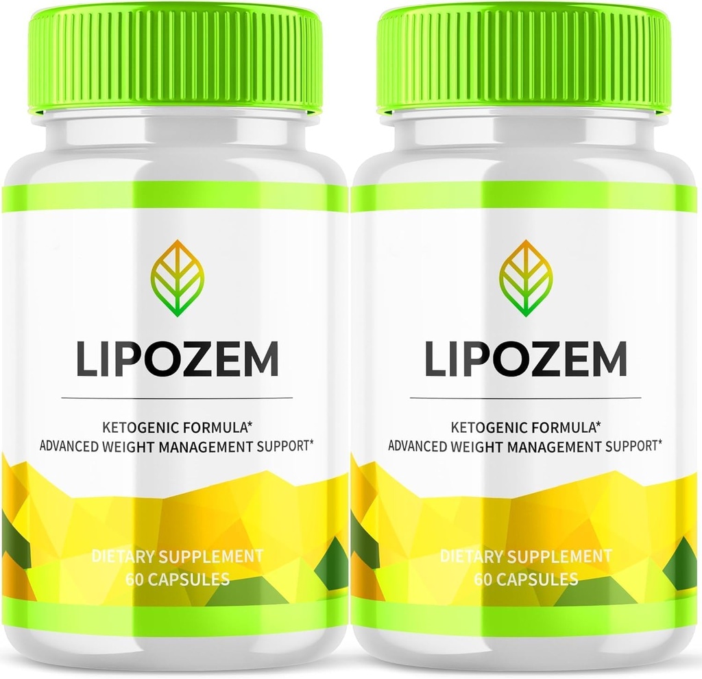 Nieuwe Lipozem Capsules, Lipozem Advanced Formula Supplement, Lypozem Natural Ingrediënten Reviews (60 Capsules)(2 Pack)