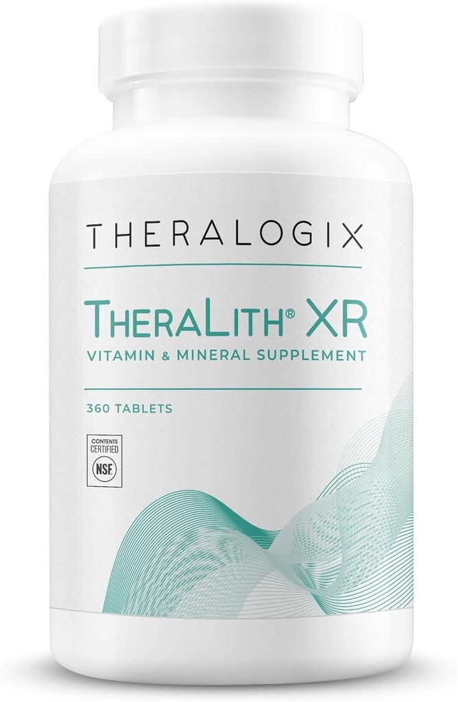 Theralogix TheraLith XR Vitamine & Mineraal Supplement - Ondersteunt gezonde urinechemie & Calcium Oxalaatniveaus met Magnesium, Vitamine B6 & Kalium* - NSF Gecertificeerd - 360 tabletten