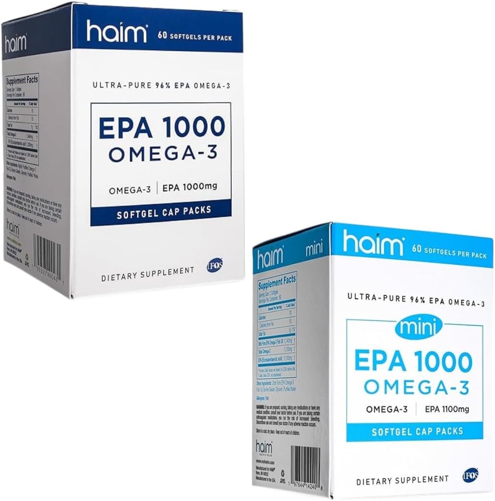 HAIM EPA 1000 Omega-3 en EPA 1000 Omega-3 Mini Softgels