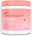 Love Sweat Fitness Mood Boost Powder | Miss Congeniality Vanilla Blend | Improves Focus, Elevates Mood, Lower Stress, Fights Fatigue | No Sugar, Vegan, Gluten Free, Non-GMO | 28 Servings