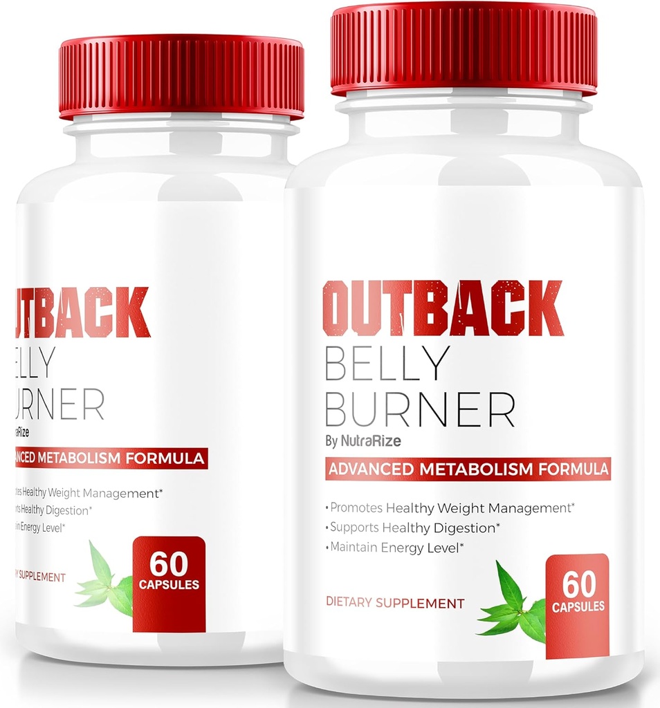 (2 Pack) Outback Belly Burner Pillen, Premium Out Back Belly Burner Keto Capsules, Alle natuurlijke Keto Supplement ter ondersteuning van Fitness en Body Goals, Officiële Outback BellyBurner Reviews (120 Capsules)