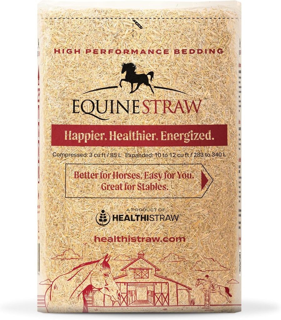 EquineStraw, 3 cu ft (25 lb) Breidt uit tot 10+ cu ft 