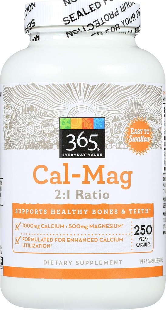 365 par marché des aliments entiers, rapport Cal-Mag 2:1, 250 Nombre