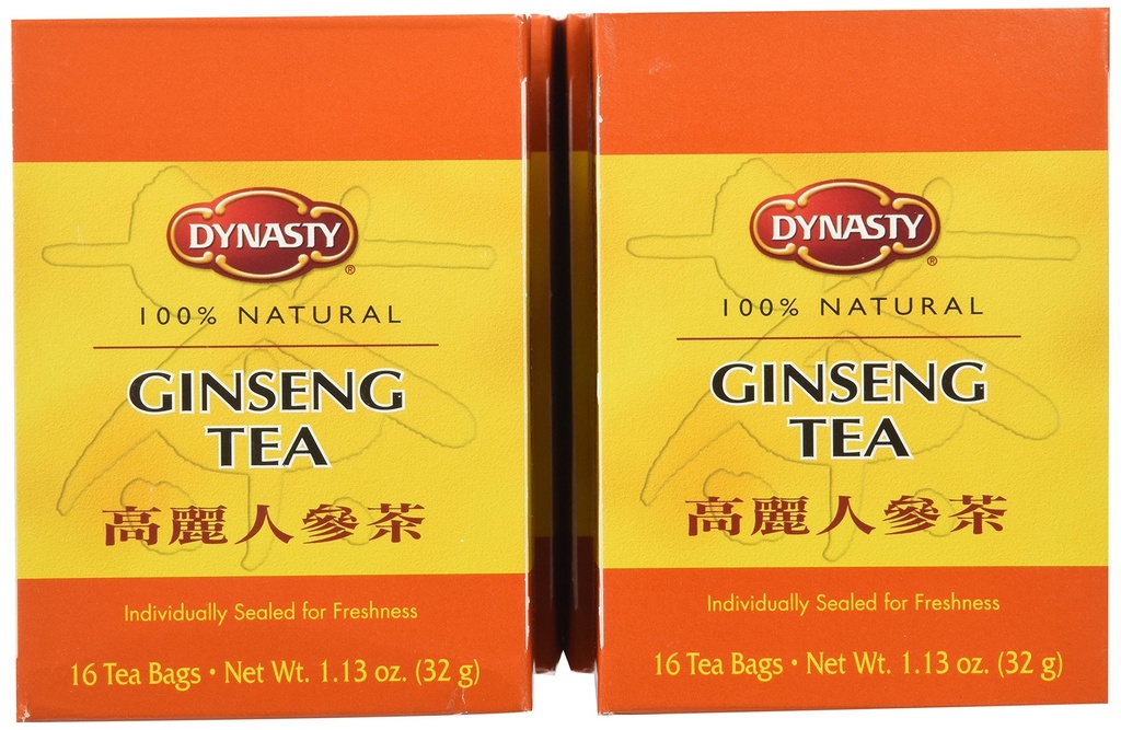 Dynasty Tea, Ginseng, 1,13-Ounce (verpakking van 6)
