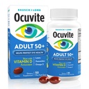 Ocuvite 50+ Eye Vitamin & Mineral Supplement, Multivitamine for Vision & Ocular Health with Omega-3, Zink, Vitaminen C & E, Luteïne & Zeaxanthine, Zinksupplementen voor vrouwen en mannen, 50 Softgels