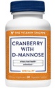 De vitamine Shoppe Cranberry met D-Mannose, Urinaire Tract & Bladder Health, Antioxidant met 60 mg vitamine C met Cranrich (Cranberry Concentrate) (60 Veggie Capsules)