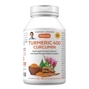 ANDREW LESSMAN Kurkuma 400mg - 120 Capsules - 95% Curcuminoïden als Fosfolipide Complex voor optimale voordelen en absorptie, Hoge Potentie Gestandaardiseerde Extract, Klein Makkelijk doorslikken Capsules