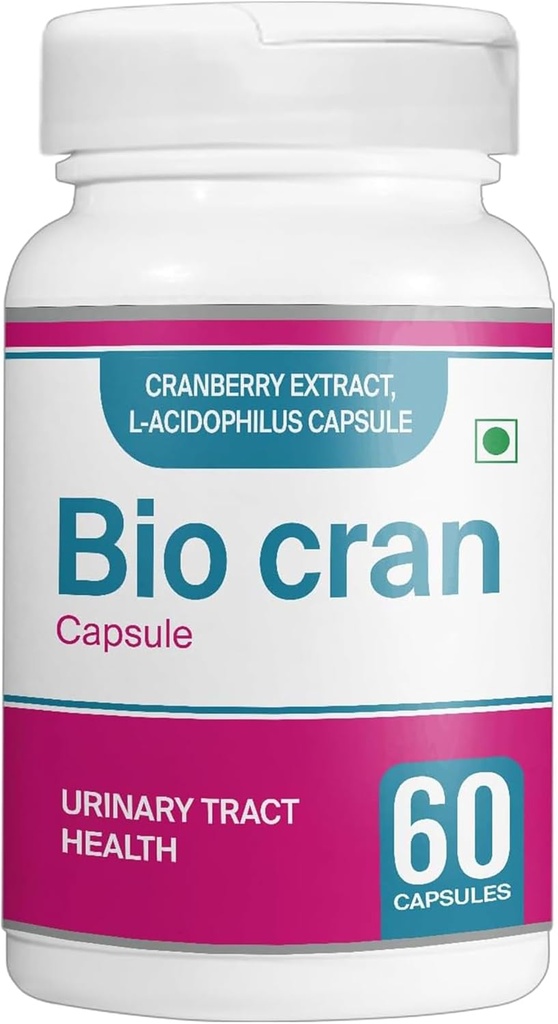 Cranberry Capsules (60 Count) - Urinaire Tract Health Supplement w/Cranberry Extract, L-Acidophilus, & More - Cranberry Pillen voor vrouwen en mannen - Vegetarische Cranberry Tabletten voor Immuniteit