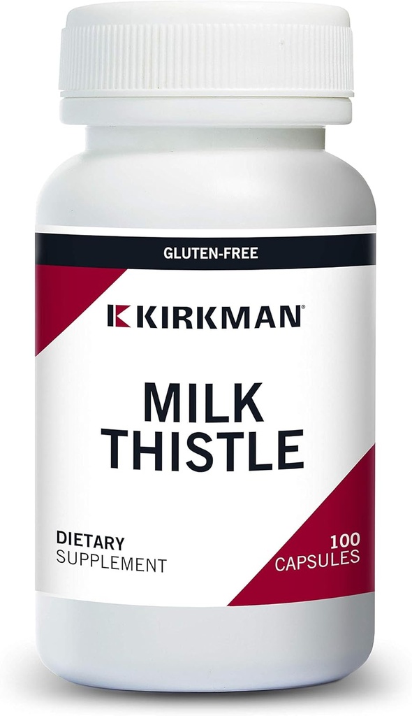 Kirkman Milk Thistle 100 mg - Hypoallergeen 100 Vegetarische Capsules
