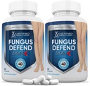 Justified Laboratories (2 Pack) Fungus Defend Max Pills 40 Miljard CFU Probiotic 120 Capsules