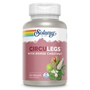 SOLARAY CircuLegs with Horse Chestnut Extract, Gotu Kola, Butcher's Broom, and More, Circulatie en Vein Ondersteuning voor gezonde benen, 60-dagen garantie, Lab geverifieerd (60 Serv, 120 VegCaps)