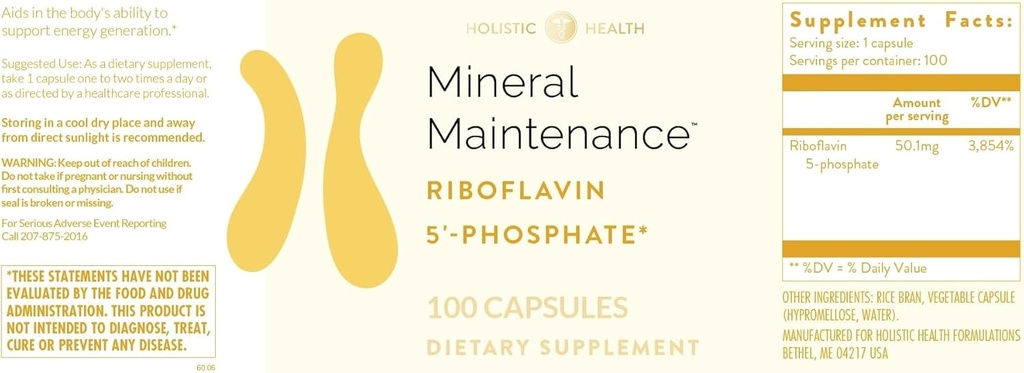 Entretien des minéraux 100 Capsules