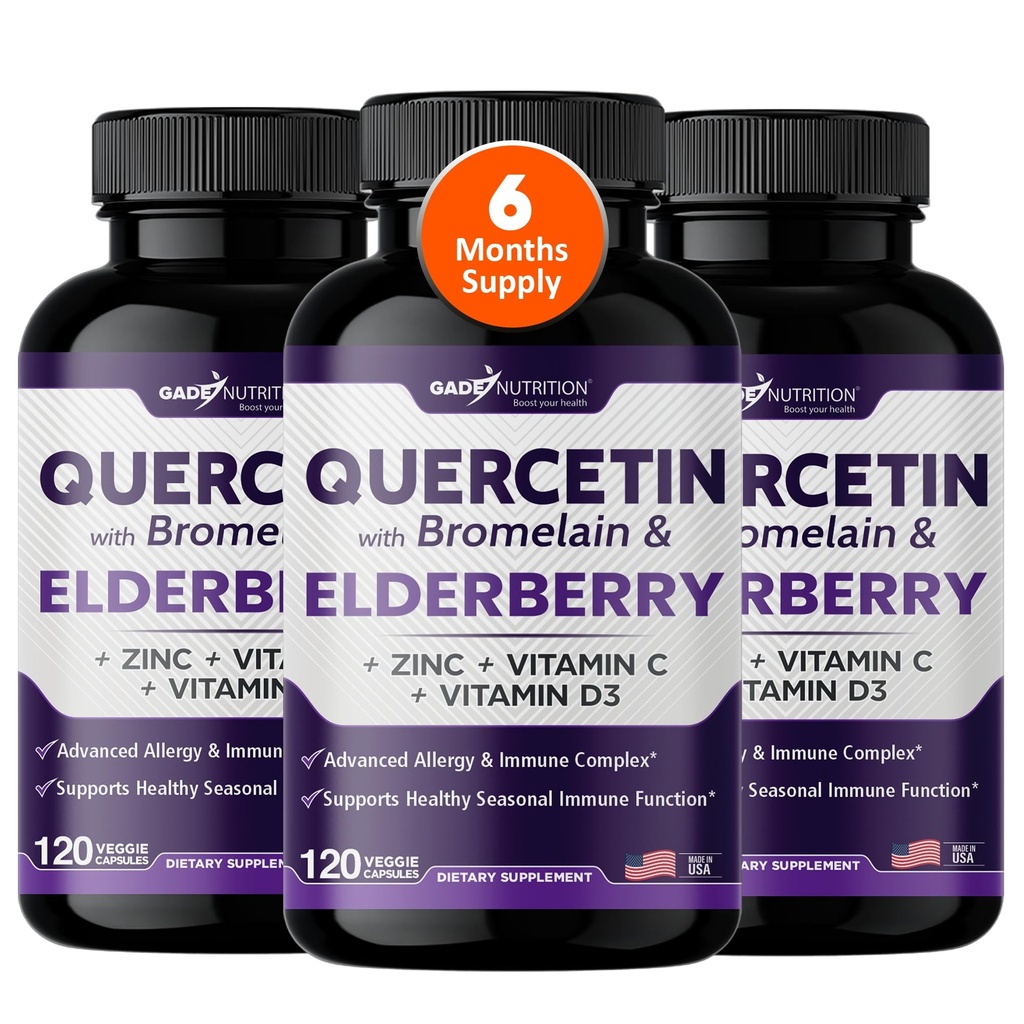 Gade Nutrition Quercetine met bromelaïne en vlierbessen 