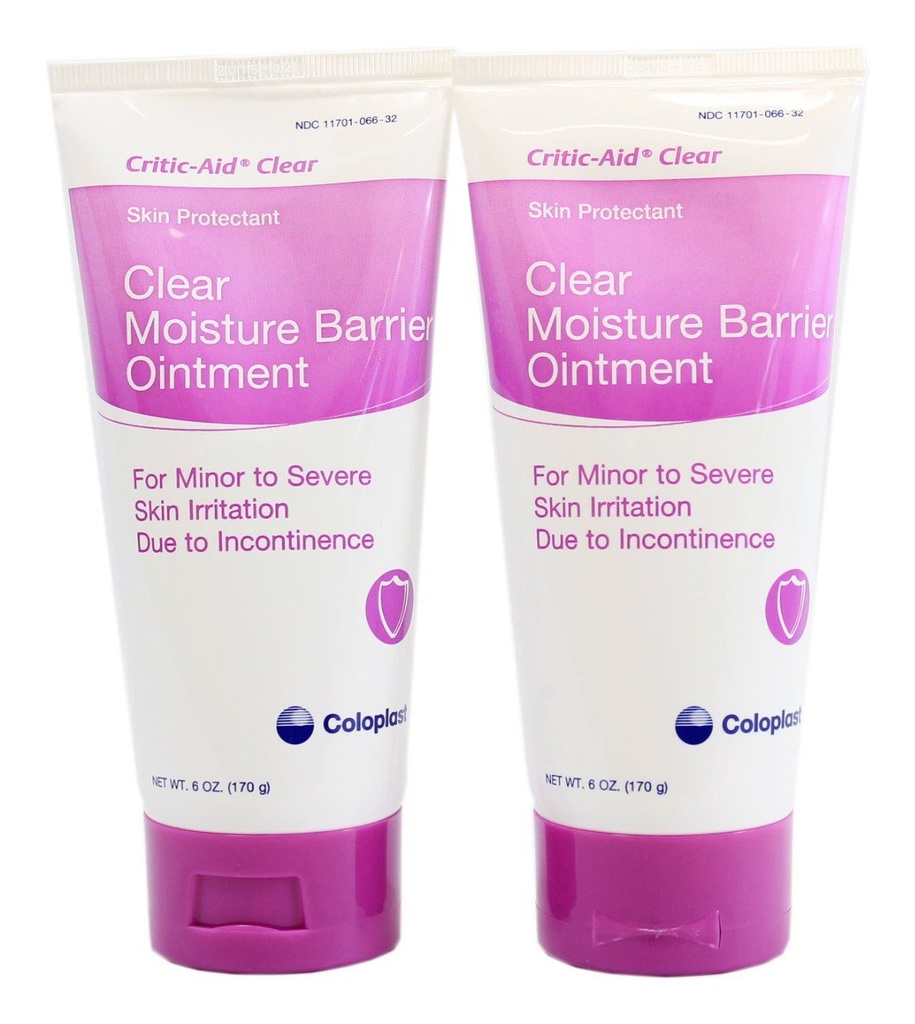 Coloplast Critic-Aid Heldere vochtbarrière Zalf - 6 Ounce Tube - Verpakking van 2