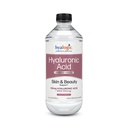 Hyalogic Liquid Hyaluronic Acid Supplement - Ingestable Skin Support met 100mg HA en 100mg MSM - Natural Hydration for The Face, Eyes and Lips - High Molecular Weight Formula - 12 oz