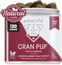 Cranberry Supplementen voor honden... Urinetrak & Blaasondersteuning... D Mannose & Antioxidanten voor ondersteuning... 120 Veterinair Geformuleerde Zachte Kauwen... Tot 4 maanden...